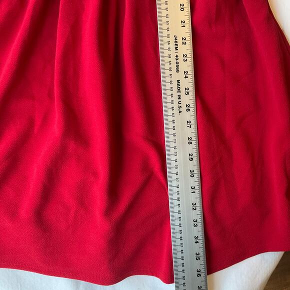 Lularoe Women’s Short Sleeve Screw Neck Knee Length Dress size XS, Red & Green - Picture 5 of 11